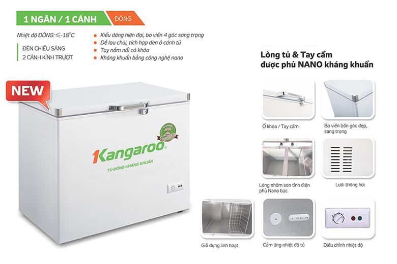 Tủ đông Kangaroo 265 lít KG329NC1