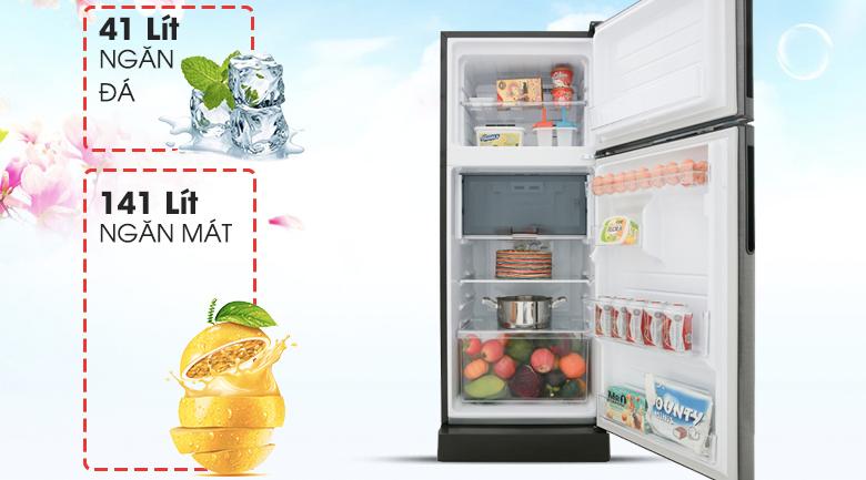 Tủ lạnh Sharp Inverter 182 lít SJ-X201E-DS