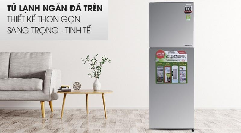 Tủ lạnh Sharp SJ-X251E-SL 241 Lít Inverter