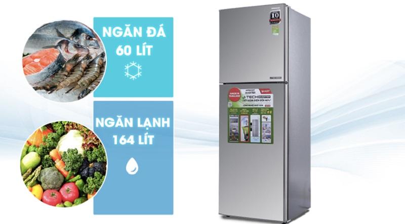 Tủ lạnh Sharp SJ-X251E-SL 241 Lít Inverter