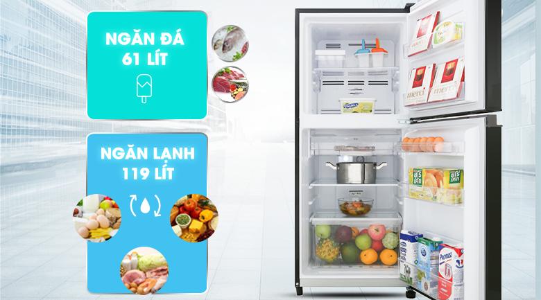 Tủ lạnh Toshiba inverter 180 lít GR-B22VU(UKG)