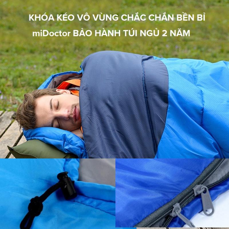 Túi ngủ mùa đông văn phòng du lịch cao cấp có trùm đầu - miDoctor