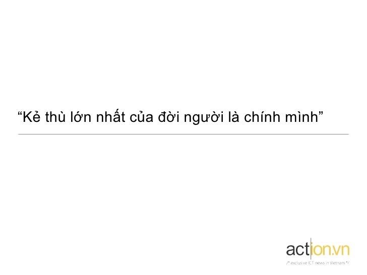 Chỉ khi chiến thắng được bản thân mình, bạn mới trở nên mạnh mẽ nhất
