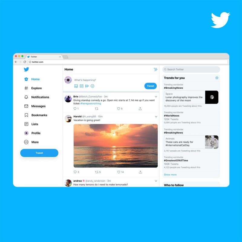 Giao diện Twitter