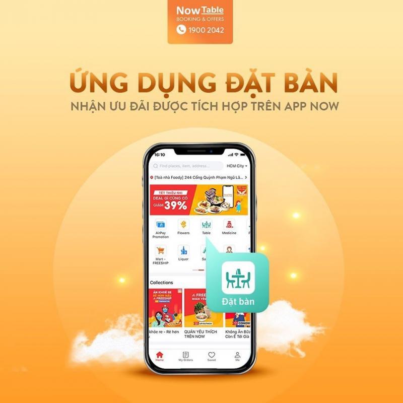 Ứng dụng đặt bàn Table Now