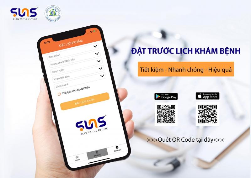 Ứng dụng đặt lịch khám: SUNS App