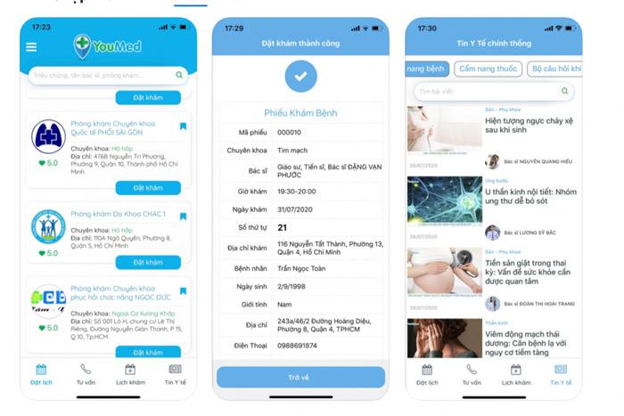 Ứng dụng đặt lịch khám YouMed