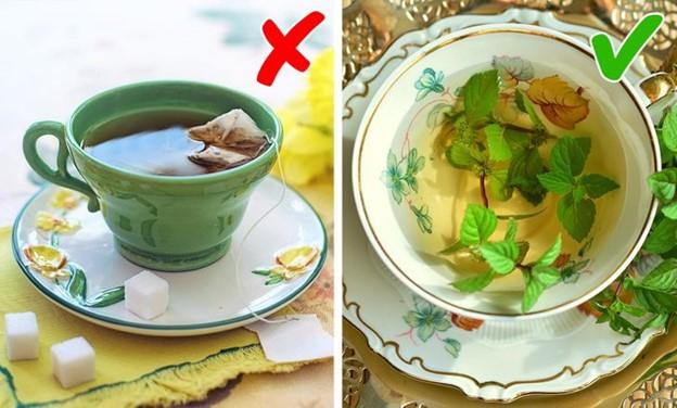 Uống một hỗn hợp trà cụ thể