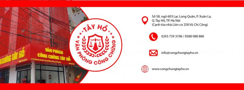 Văn phòng công chứng Tây Hồ
