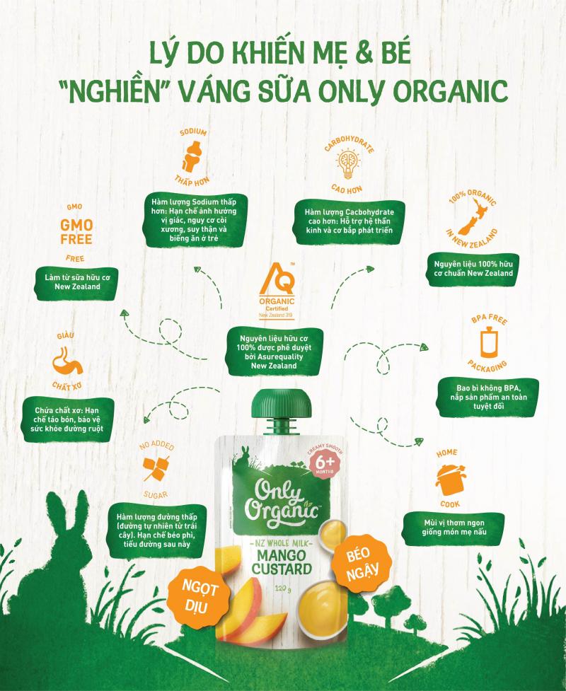 VÁNG SỮA ONLY ORGANIC