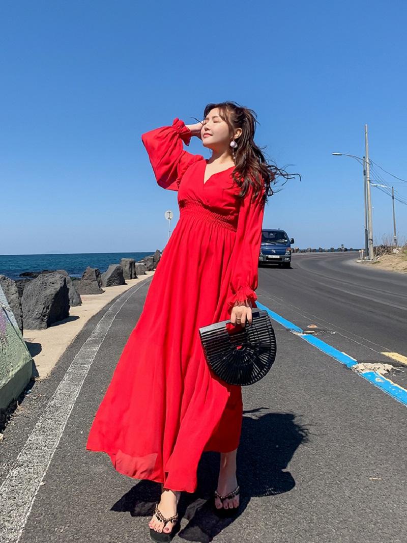 Váy maxi xẻ tà