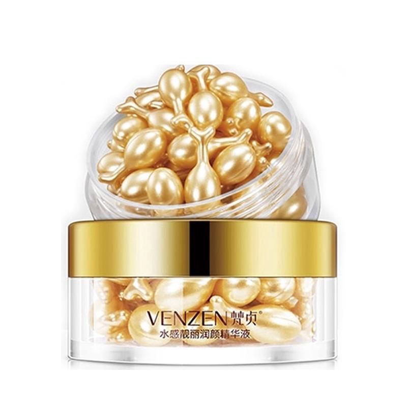 Venzen tinh chất Hyaluronic Acid dạng viên nang dưỡng ẩm thu nhỏ lỗ chân lông nuôi dưỡng và phục hồi làn da 30g