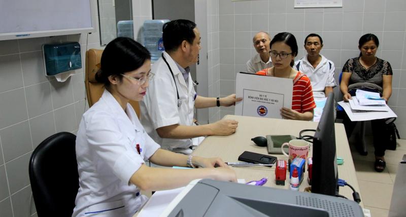 Một góc trong quy trình khám chữa bệnh tại bệnh viện
