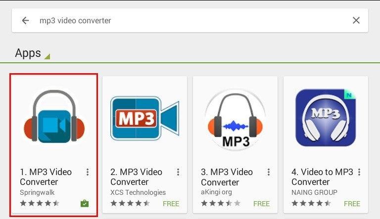 Video converter to mp3