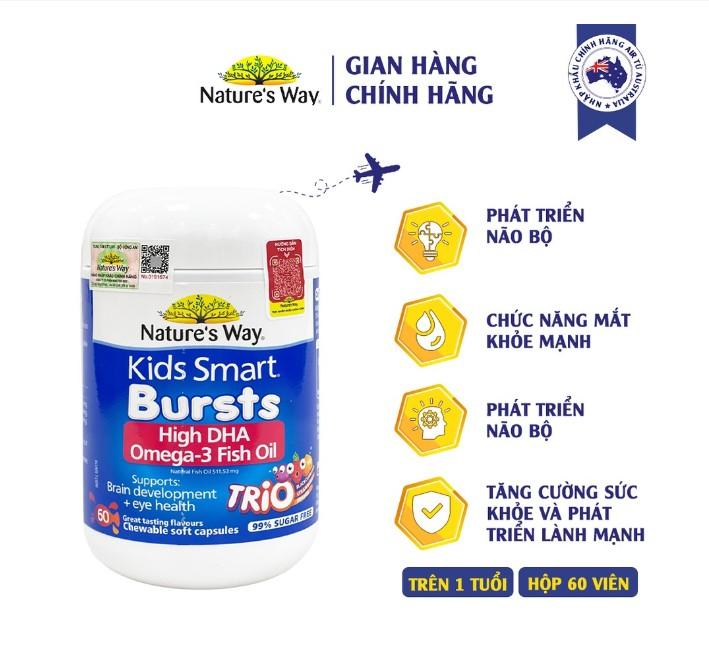 Viên dầu cá Nature's Way Omega-3 Fish Oil Trio