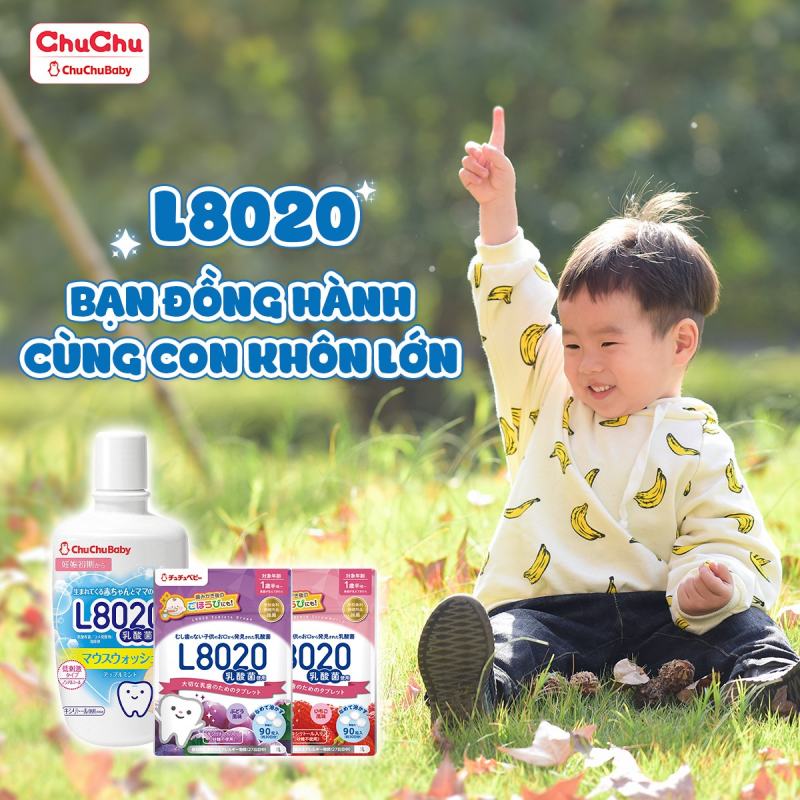 Viên ngậm và nước súc miệng lợi khuẩn L8020 của ChuChuBaby