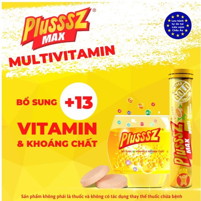 Viên sủi Plusssz Max Multivitamin