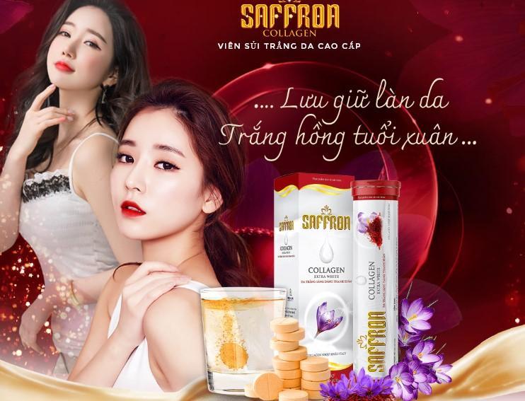 Viên sủi Saffron Collagen Extra White
