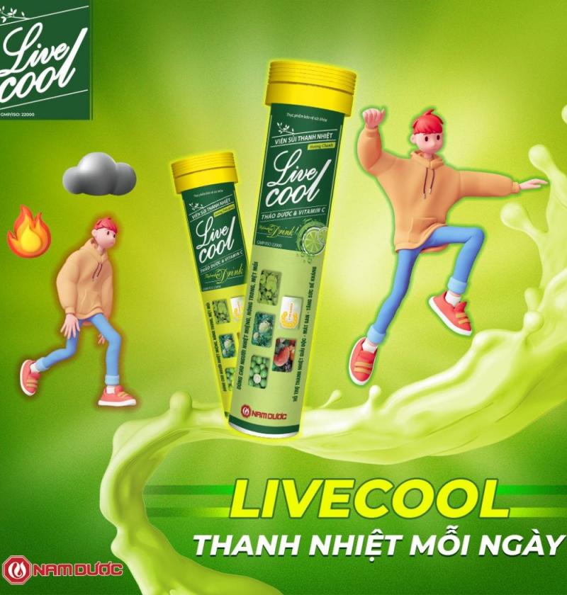 Viên sủi tăng đề kháng Livecool Nam Dược