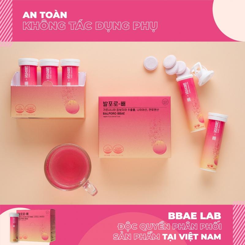 Viên sủi uống hỗ trợ giảm cân hiệu quả chính hãng Balporo BBae Hàn Quốc