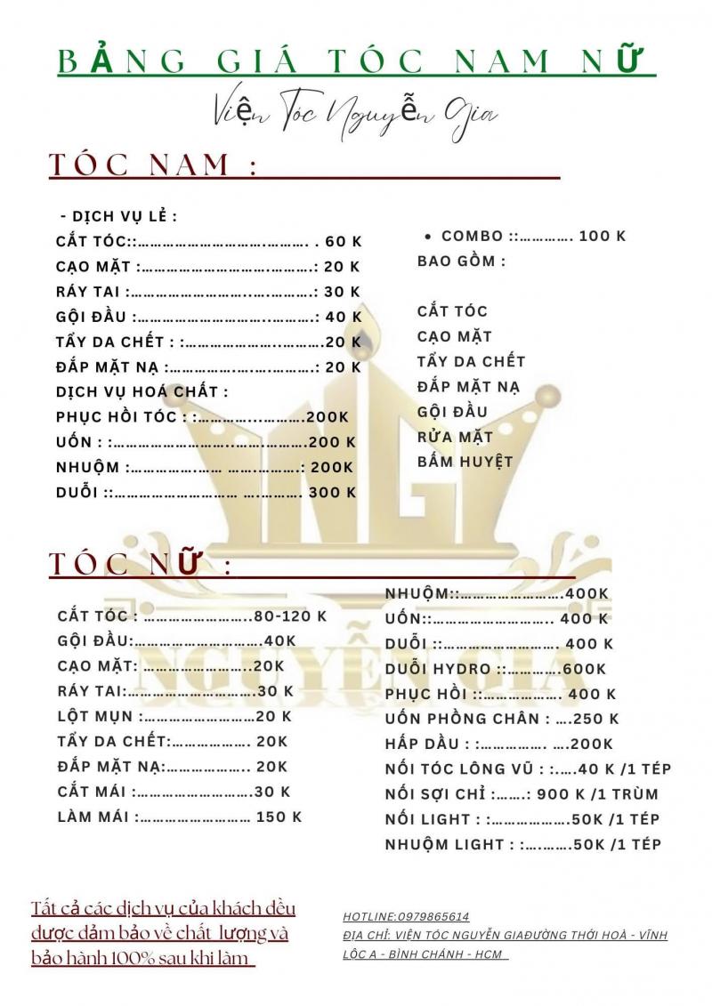 Viện Tóc Nguyễn Gia