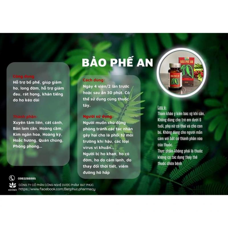 Viên uống Bảo Phế An