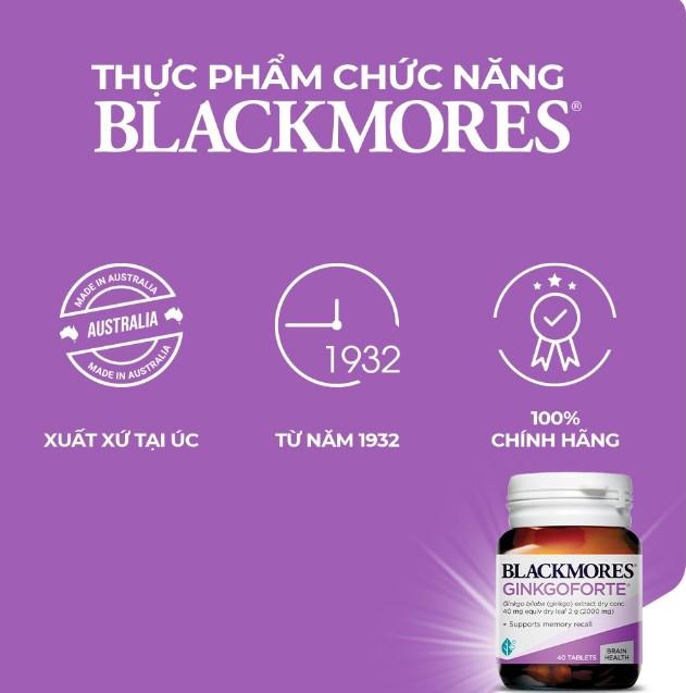 Viên uống bổ não, tăng cường trí nhớ Ginkgoforte Blackmores