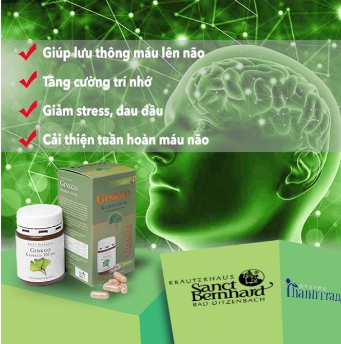Viên uống bổ não, tăng tuần hoàn não Ginkgo Kapseln 50mg