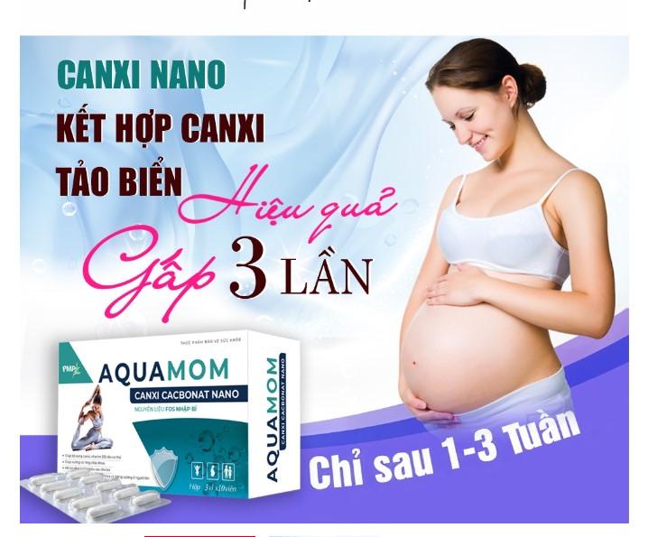 Viên uống bổ sung canxi nano Aquamom PMP
