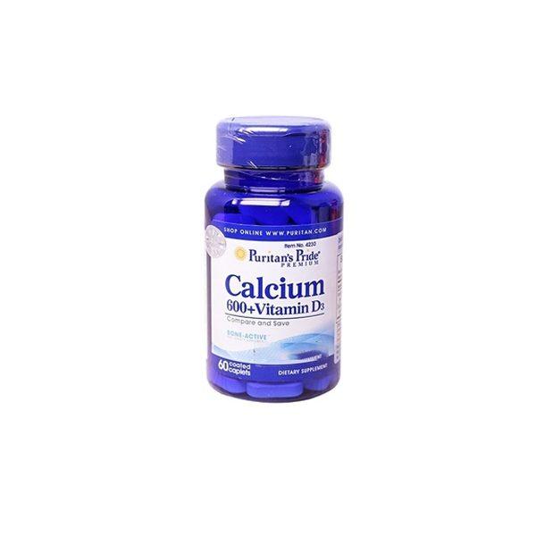 Viên uống bổ sung Canxi và Vitamin D3 chống loãng xương Puritan's Pride 60viên