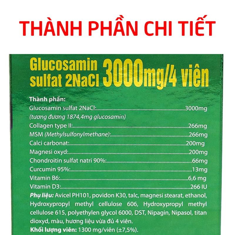 Viên uống bổ xương khớp Yest Maxx Roxtech Glucosamin 3000mg