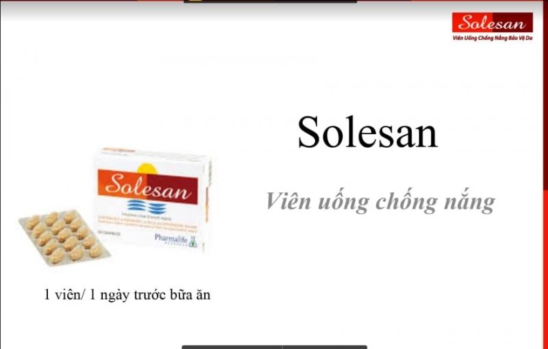 Viên uống chống nắng Solesan