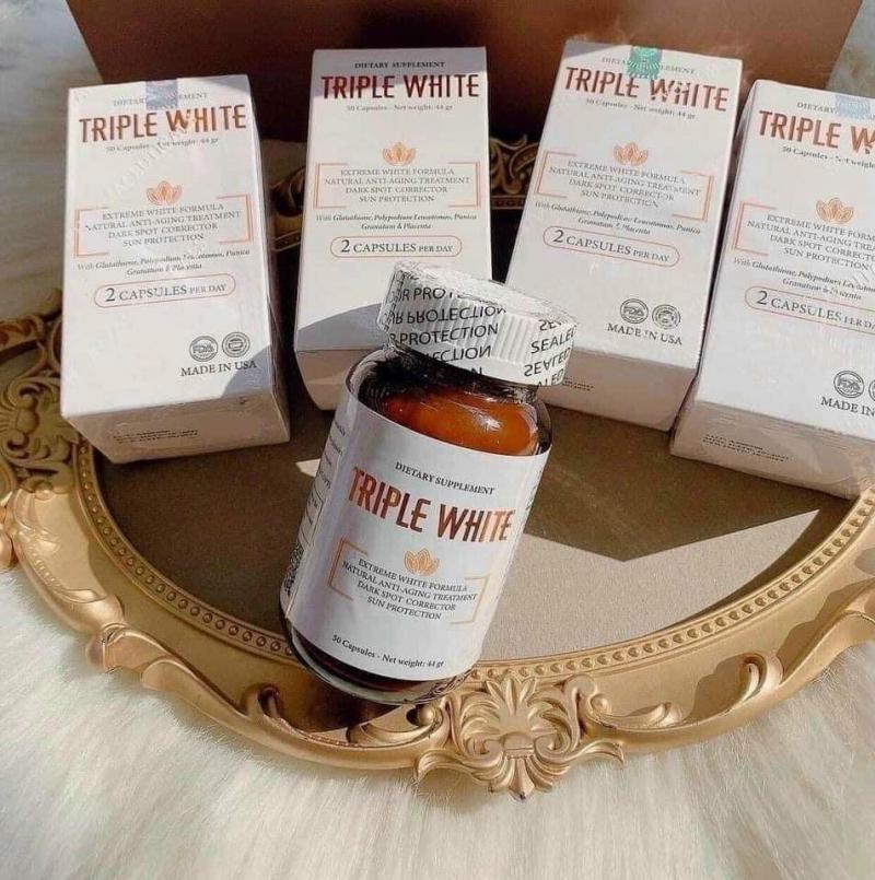Viên uống chống nắng, trắng da Triple White