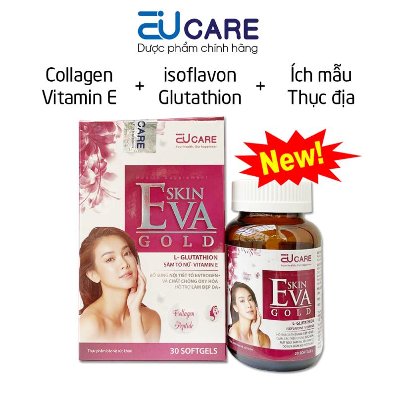 Viên uống đẹp da, tăng nội tiết tố nữ Skindiva EUCARE bổ sung isoflavon, collagen, vitamin E C giảm nám sạm da - 30 viên
