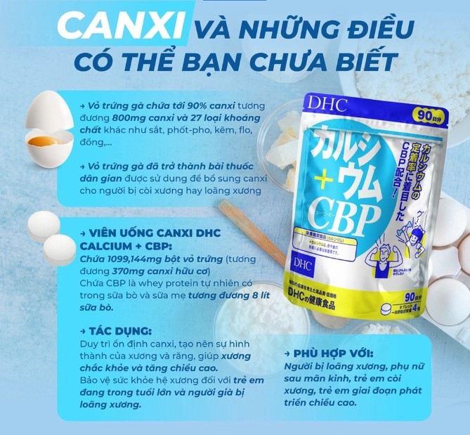 Viên uống DHC Calcium + CBP