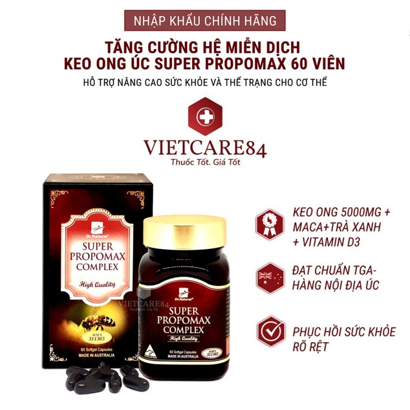Viên uống Dr.Natural Super Propomax Comlex bồi bổ cơ thể tăng sức đề kháng tăng cường hệ miễn dịch hộp 60 viên