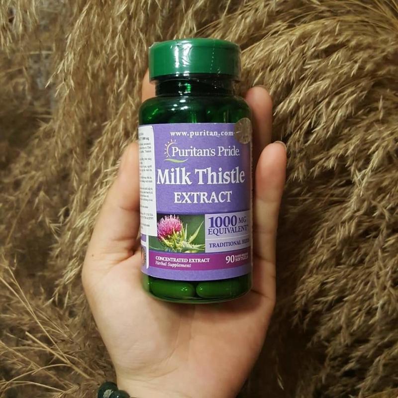 Viên uống giải độc gan cao kế sữa Puritan's Pride Milk Thistle Extract