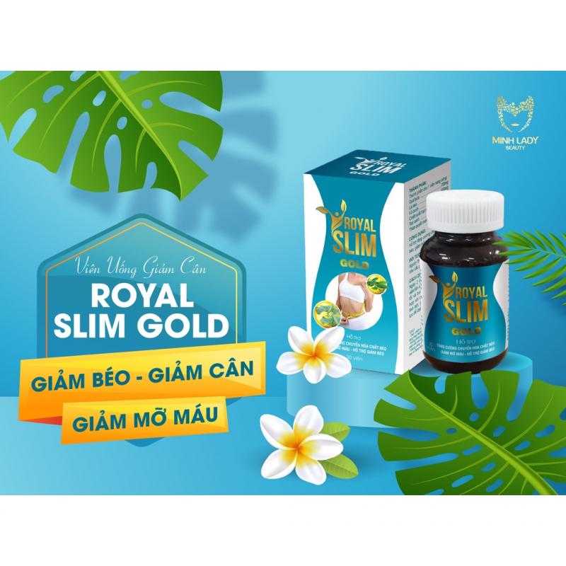Viên uống giảm cân Detox Royal Slim Gold Minh Lady Beauty