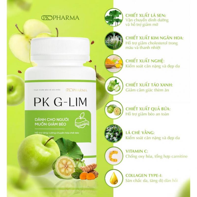Viên uống giảm cân táo PK G-LIM Lamer Dr Lacir