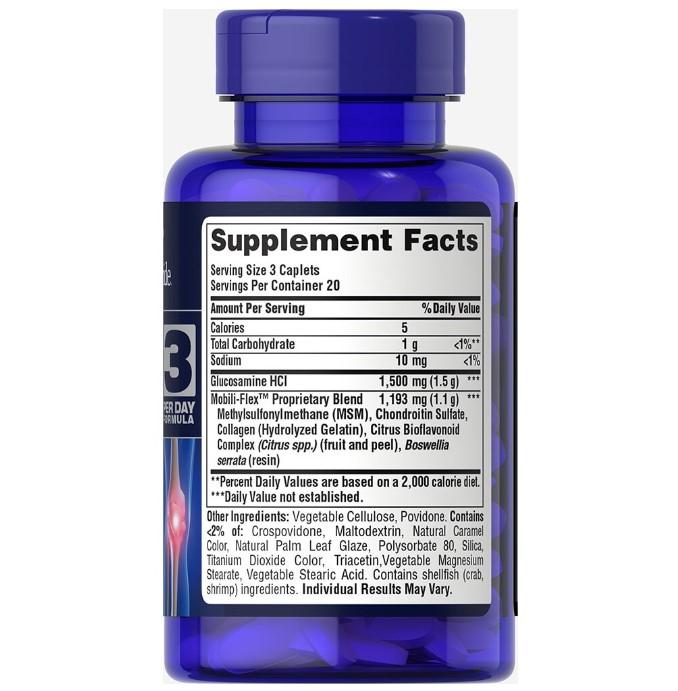 Viên uống giảm đau sưng khớp, viêm khớp, thoái hóa khớp Puritan's Pride Glucosamin Chondroitin MSM