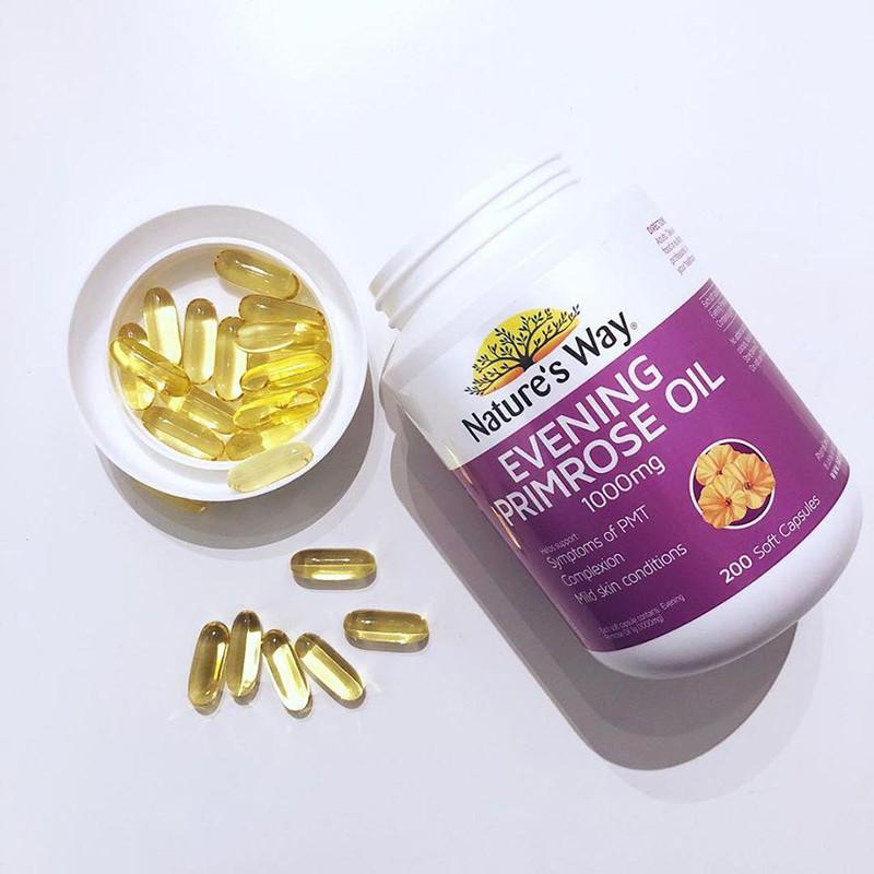 Viên uống hỗ trợ cân bằng nội tiết tố nữ Nature's Way Evening Primrose Oil 200 viên