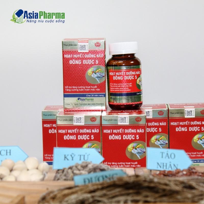 Viên uống hoạt huyết dưỡng não Đông Dược 5 Asia Pharma