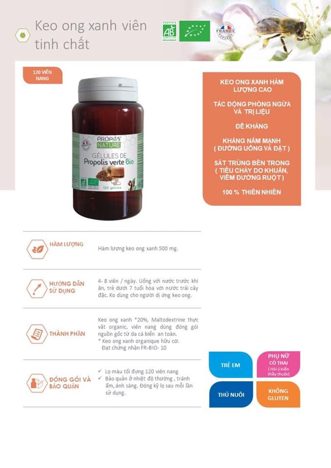 Viên uống keo ong xanh Propos' Nature