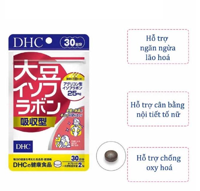 Viên uống mầm đậu nành DHC Soy Isoflavone Absorption Type