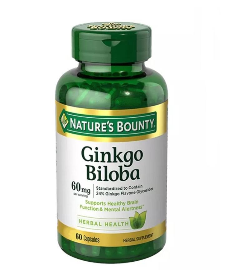 Viên uống Ginkgo Biloba 60mg Nature Bounty