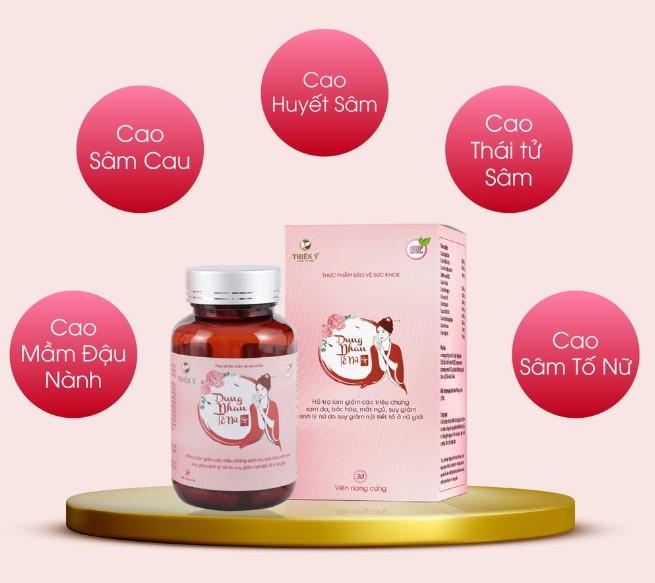 Viên ﻿uống nội tiết tố nữ Dung Nhan Tố Nữ ST TY05 cải thiện sức khỏe hộp 30 viên