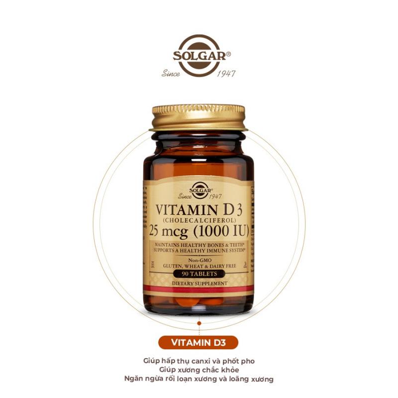 Viên uống Slogar Vitamin D3 1000 Iu