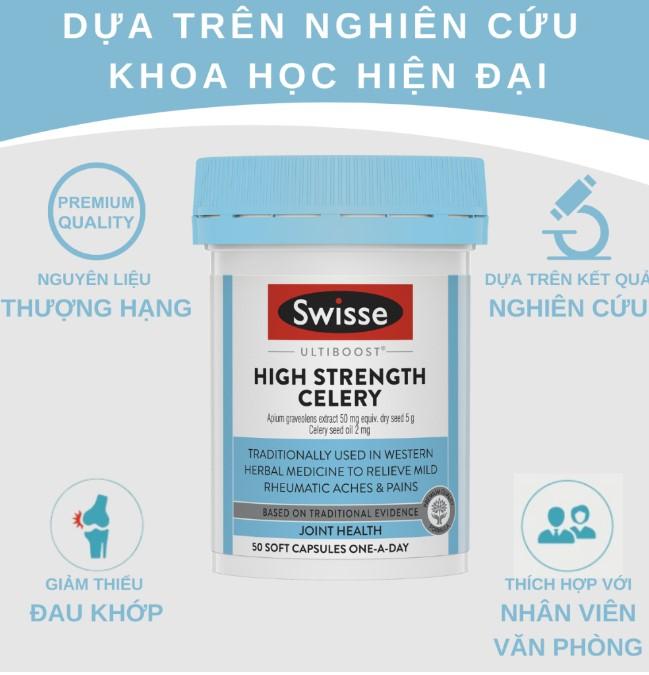 Viên uống Swisse Ultiboost High Strength Celery