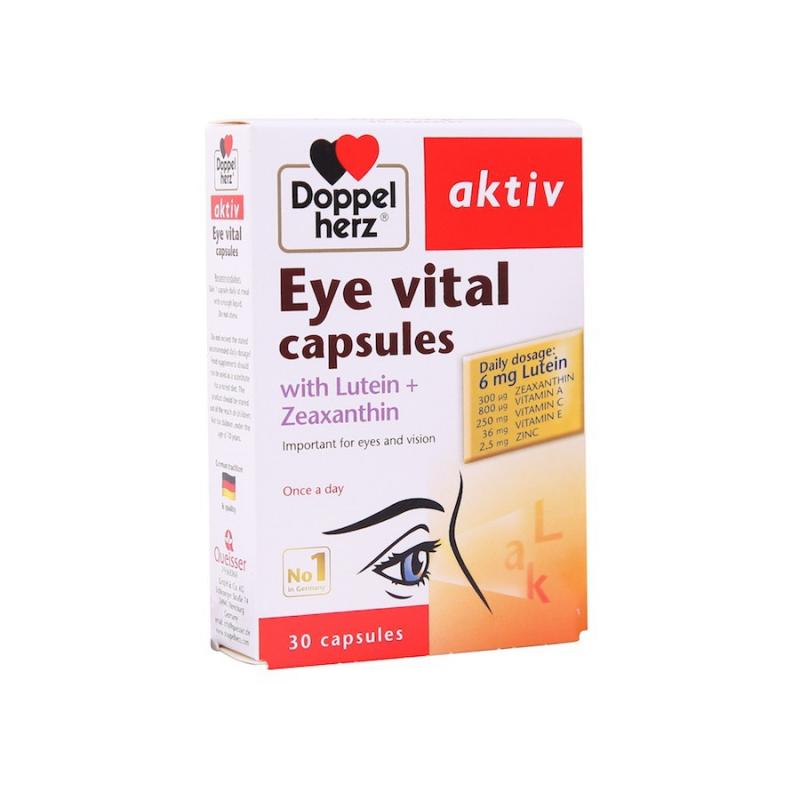 Viên uống tăng cường thị lực, chống mỏi mắt Doppelherz Aktiv Eye Vital Capsules