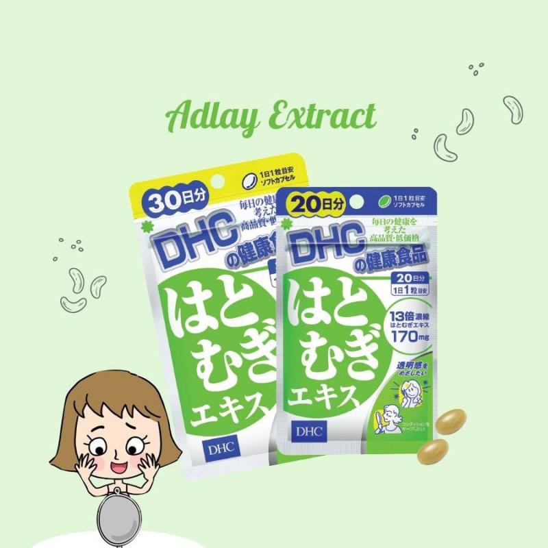 Viên uống trắng da DHC Nhật Bản Adlay Extract